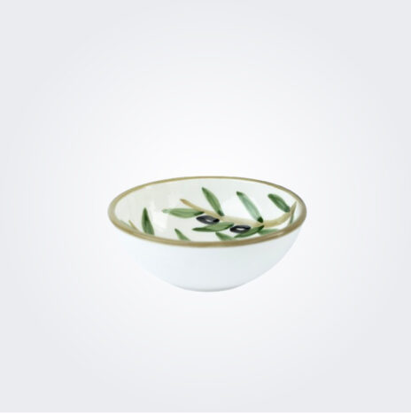 Small Olives Leaves Ceramic Bowl Set