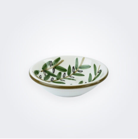Olives Leaves Ceramic Pasta Bowl Set
