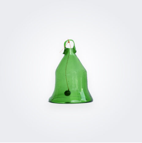Small Green Glass Bell