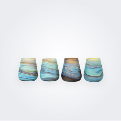 Brown Phoenician Glass Tumbler Set